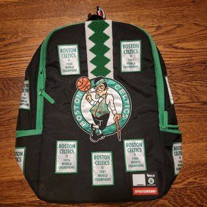 Boston Celtics Banner Patches Sprayground Backpack